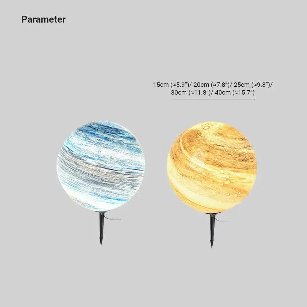 Éclairage Extérieur Décoratif De Lune De Jardin Solaire Sphérique - Clowas.fr