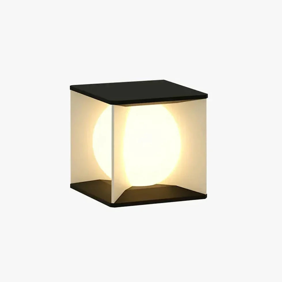 Lampadaire Étanche Solaire Extérieur Pour Clôture Cubique - Clowas.fr