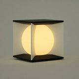 Lampadaire Étanche Solaire Extérieur Pour Clôture Cubique - Clowas.fr