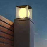 Lampadaire Étanche Solaire Extérieur Pour Clôture Cubique - Clowas.fr