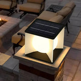 Lampadaire Étanche Solaire Extérieur Pour Clôture Cubique - Clowas.fr