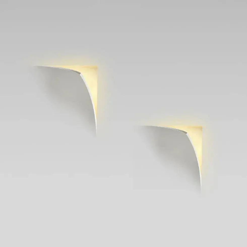 Petit Luminaire Mural V Ligne Moderne Blanche - Clowas.fr