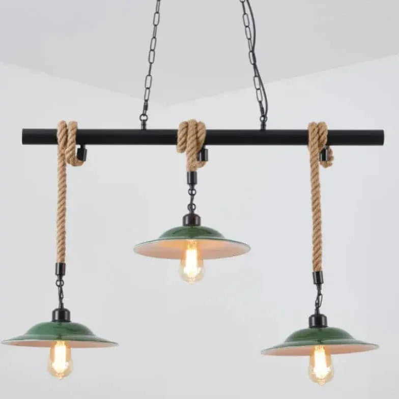 Suspension Industrielle Noire À Trois Bras - Clowas.fr