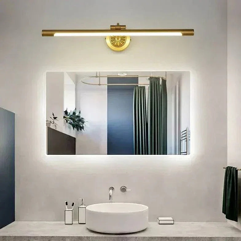 Applique Murale Miroir De Salle De Bain Led En Laiton - Clowas.fr