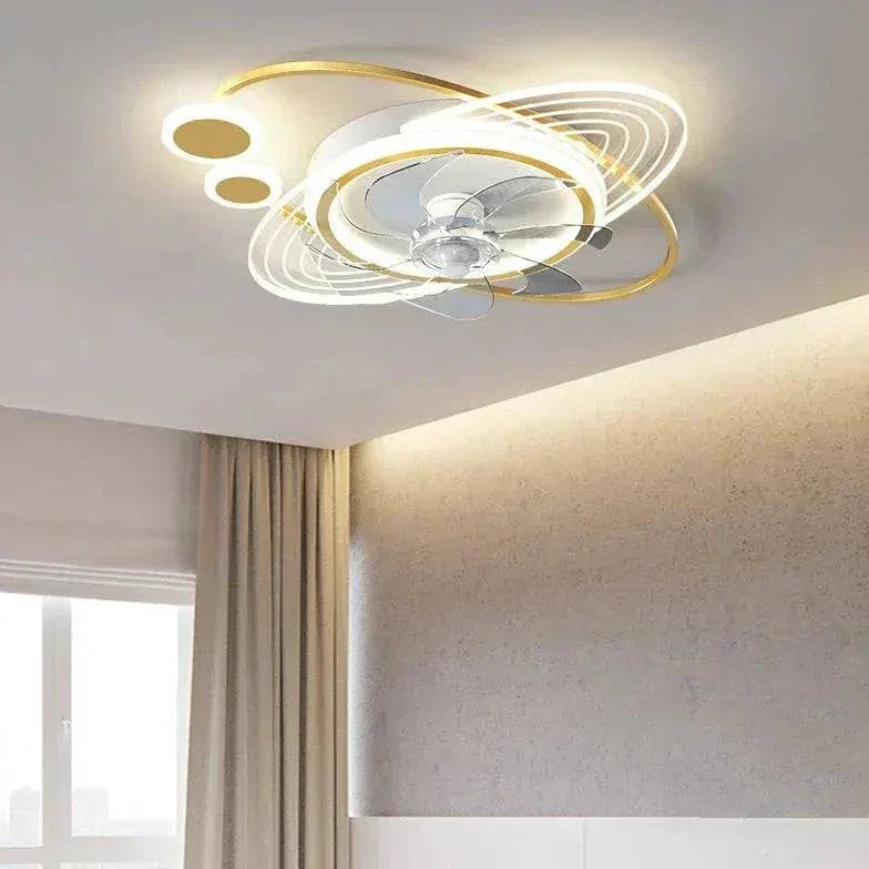 Plafonnier Led Avec Ventilateur De Chambre Simple - Clowas.fr