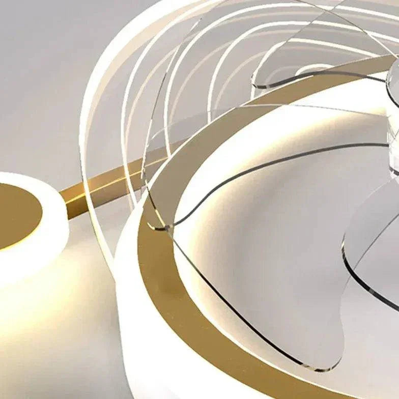 Plafonnier Led Avec Ventilateur De Chambre Simple - Clowas.fr