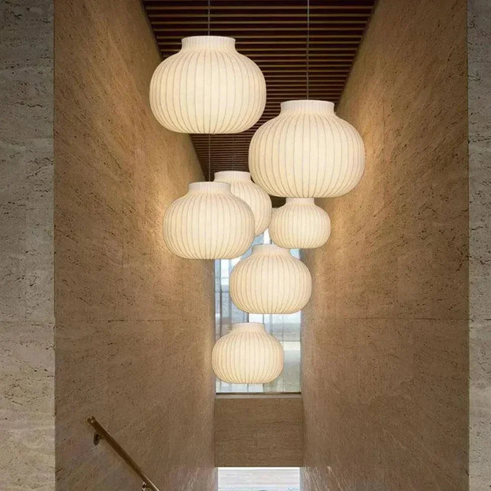 Lustre Japonais Moderne En Gaze - Clowas.fr