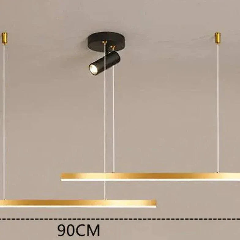 Lustre Linéaire Moderne D’Éclairage D’Îlot Central - Clowas.fr