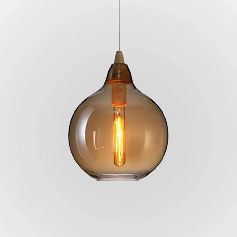 Lustre Rond Verre Créatif Moderne - Clowas.fr