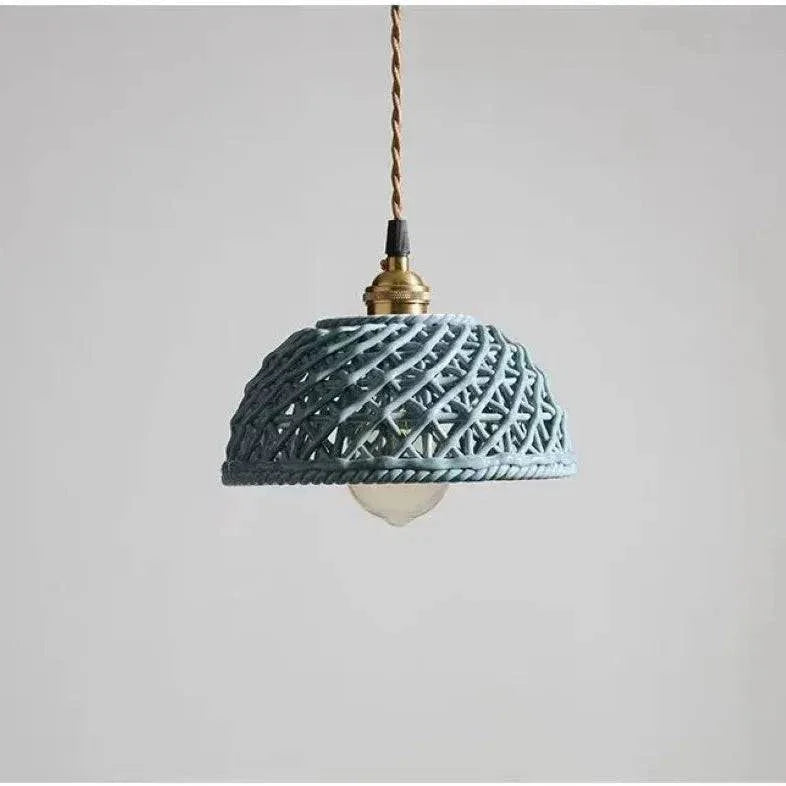 Lustre Rétro À Tête Unique En Céramique - Clowas.fr