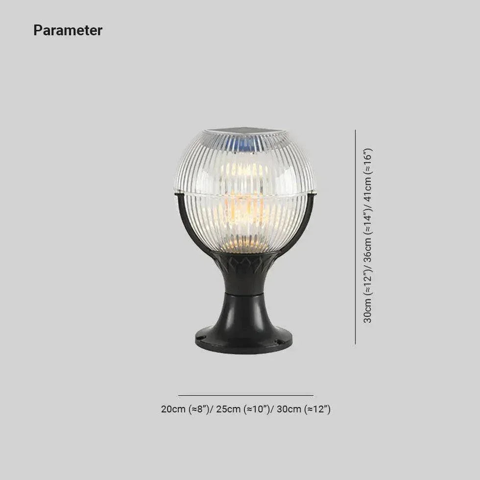 Lampe D'Allée De Jardin Solaire Extérieur Pour Villa - Clowas.fr
