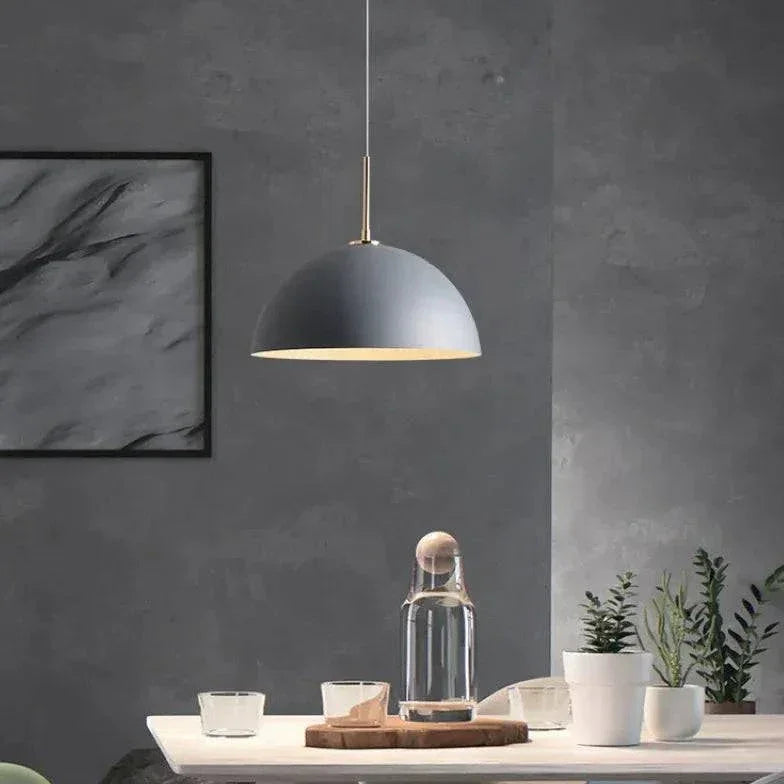 Lustre Noir Rond Créatif Suspendu Minimaliste - Clowas.fr