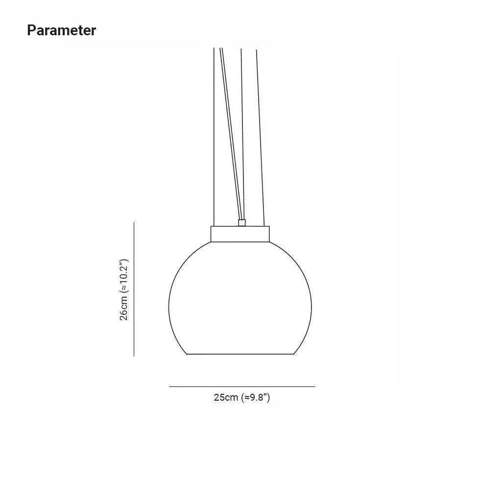 Suspension Verre Industriel Chambre Minimaliste Moderne - Clowas.fr
