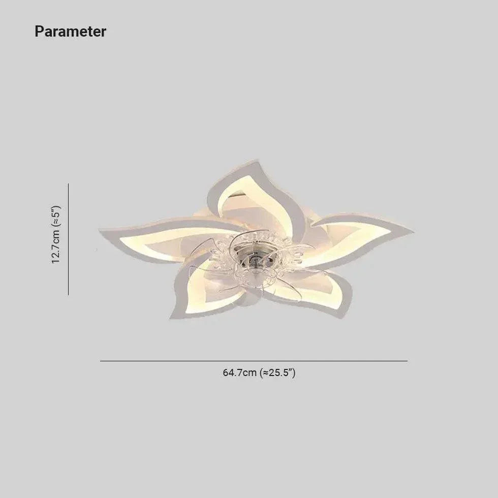 Ventilateur Led Blanc En Forme De Pétales - Clowas.fr