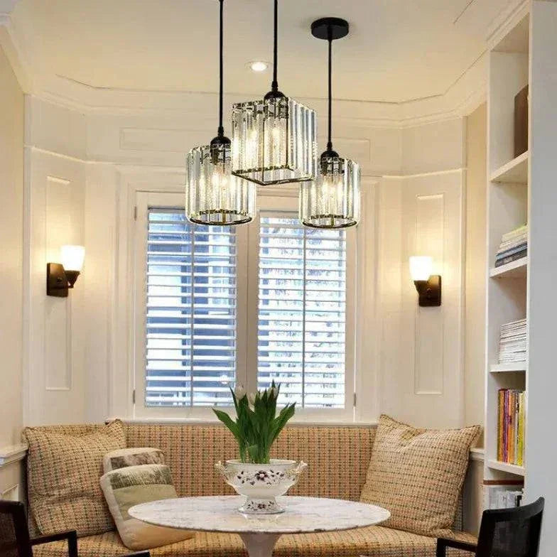 Suspension Cylindrique Nordique Minimaliste Cristal Moderne - Clowas.fr