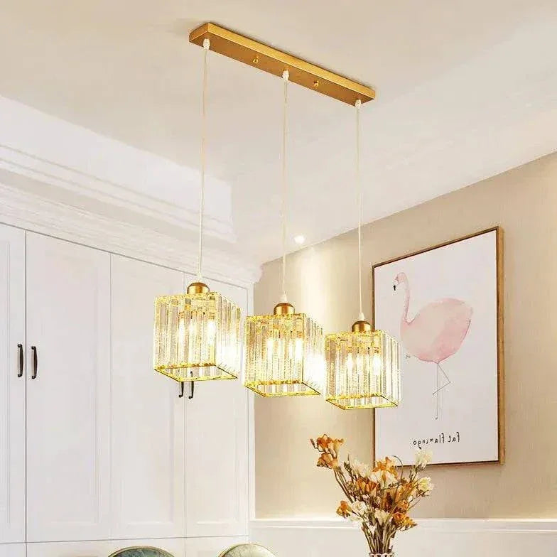 Suspension Cylindrique Nordique Minimaliste Cristal Moderne - Clowas.fr