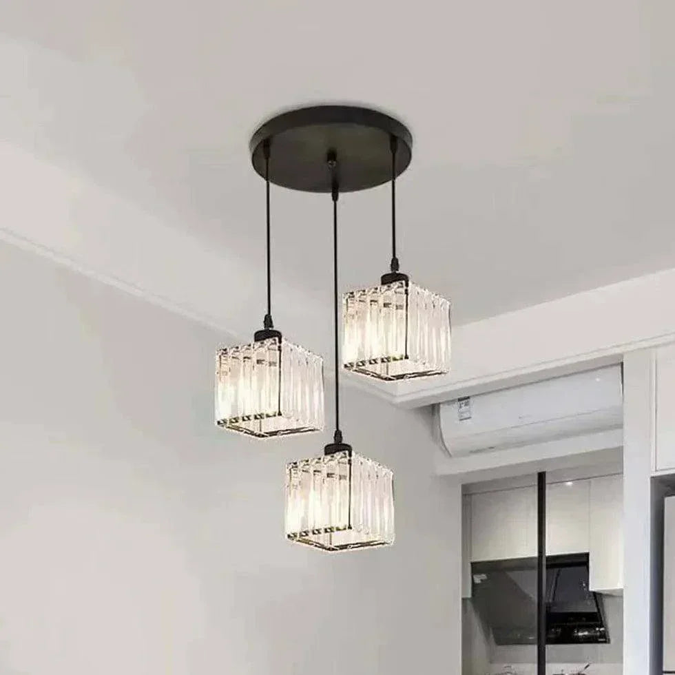 Suspension Cylindrique Nordique Minimaliste Cristal Moderne - Clowas.fr