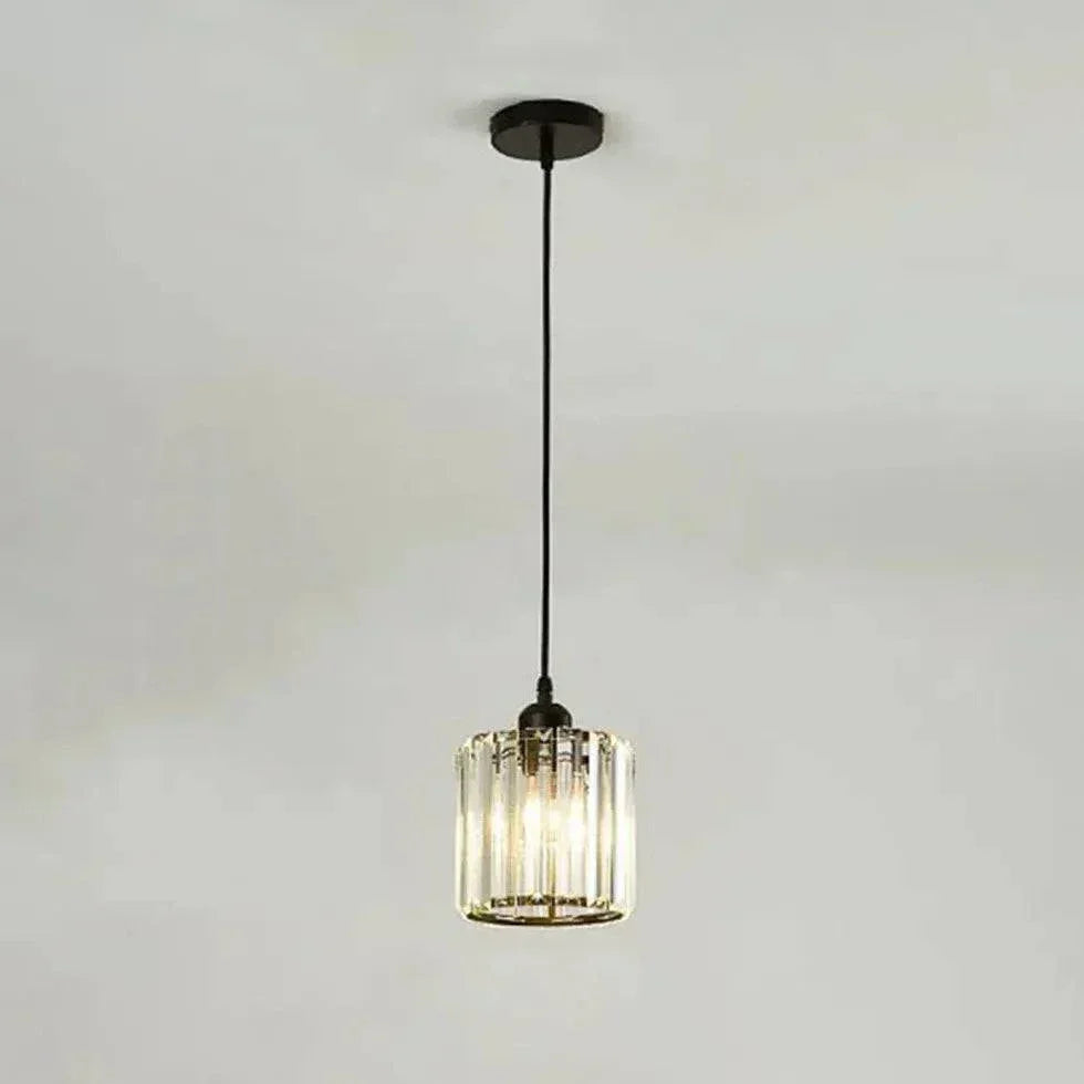 Suspension Cylindrique Nordique Minimaliste Cristal Moderne - Clowas.fr