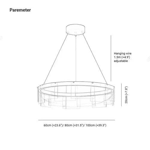 Luminaire Suspension Verre Transparent Nordique Moderne - Clowas.fr