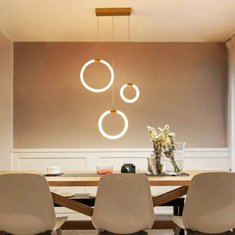Plafonnier Led À Plusieurs Cercles Pour Restaurant - Clowas.fr