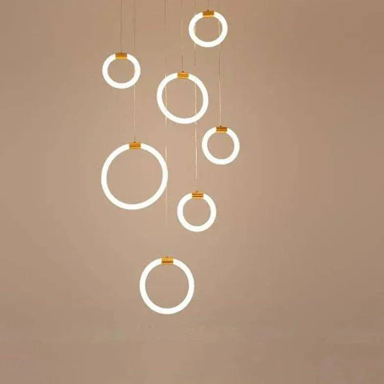 Plafonnier Led À Plusieurs Cercles Pour Restaurant - Clowas.fr