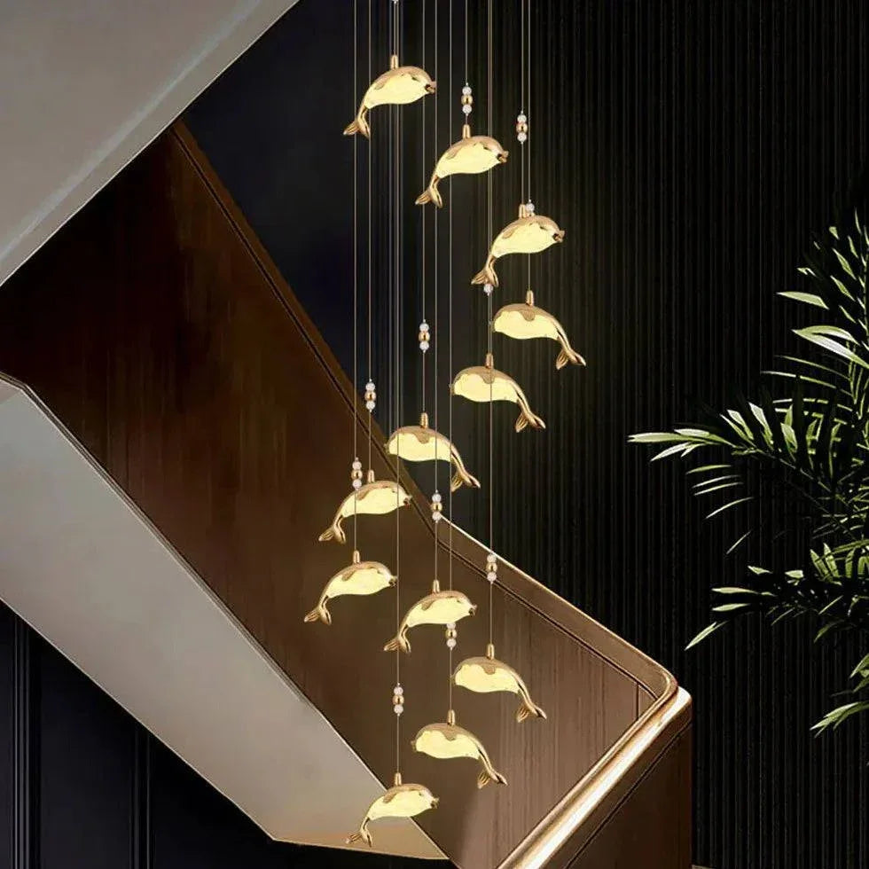 Lustre Luxueux Et Créatif Pour Cage D'Escalier - Clowas.fr