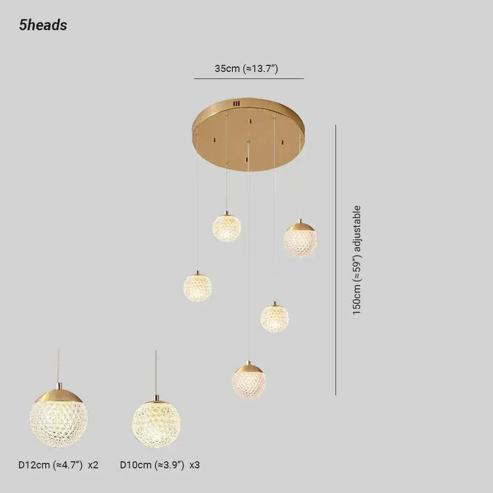 Luminaire Boule Suspendu Escalier Moderne - Clowas.fr