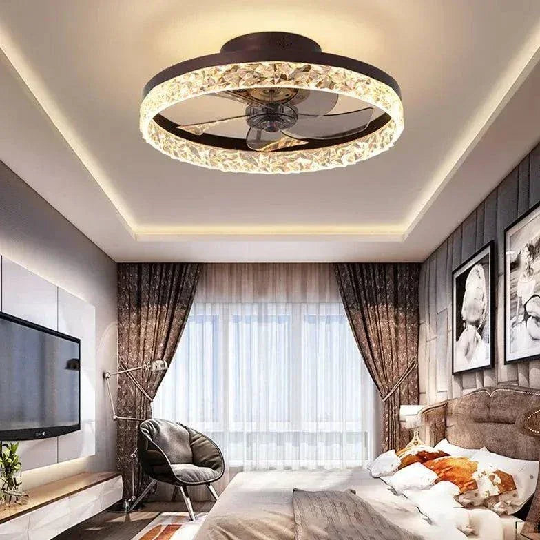 Lampe De Ventilateur De Plafond Au Design Nordique Silencieux - Clowas.fr