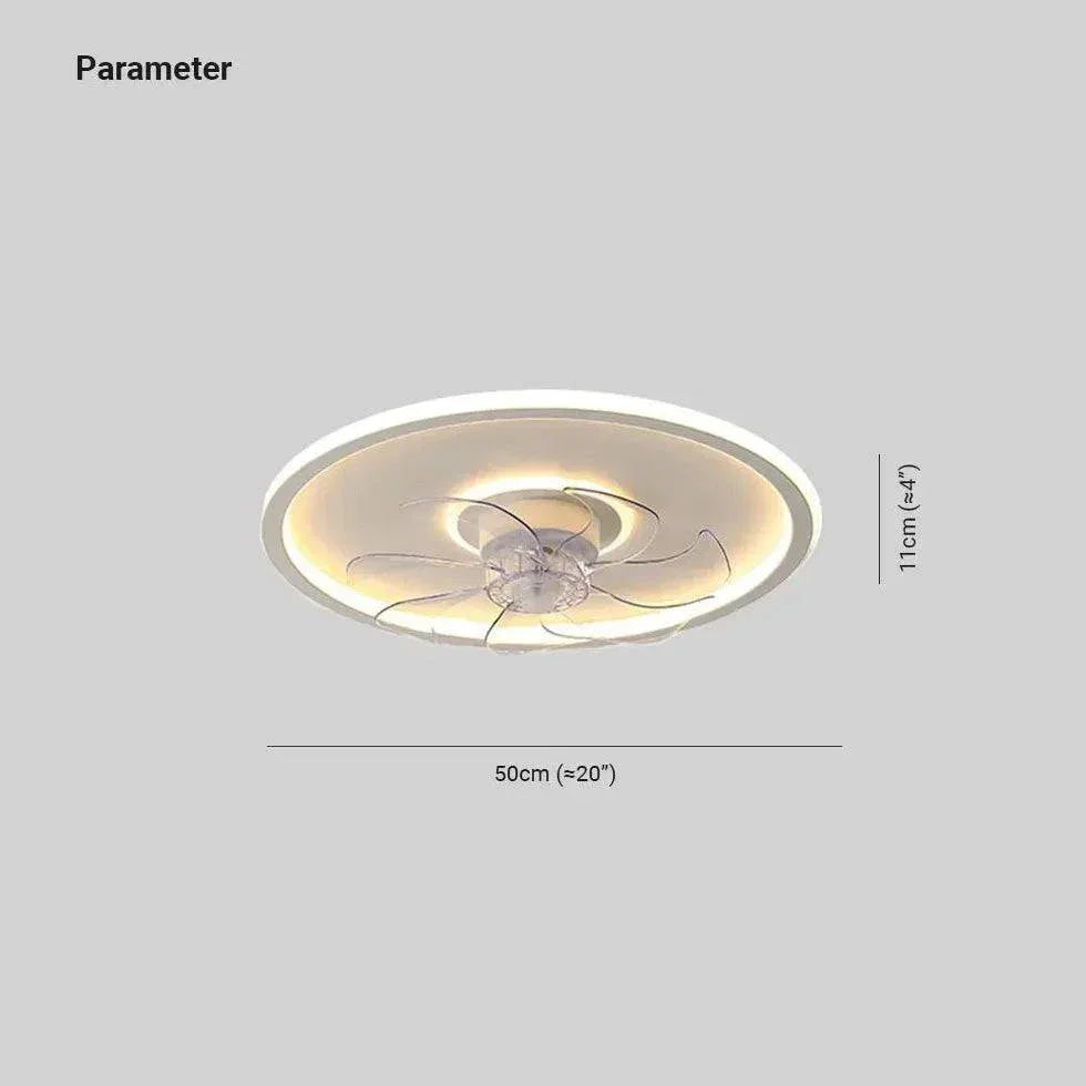 Plafonnier À Ventilateur Led Carré Simple Et Moderne - Clowas.fr
