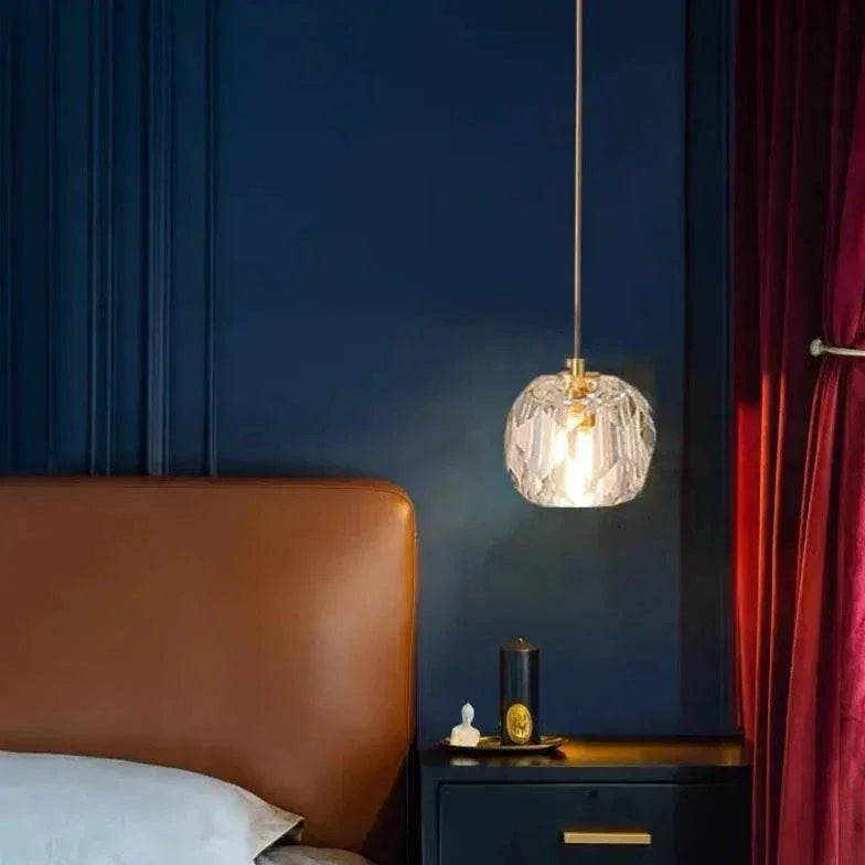 Luminaire Boule Suspension Nordique Cristal Moderne - Clowas.fr