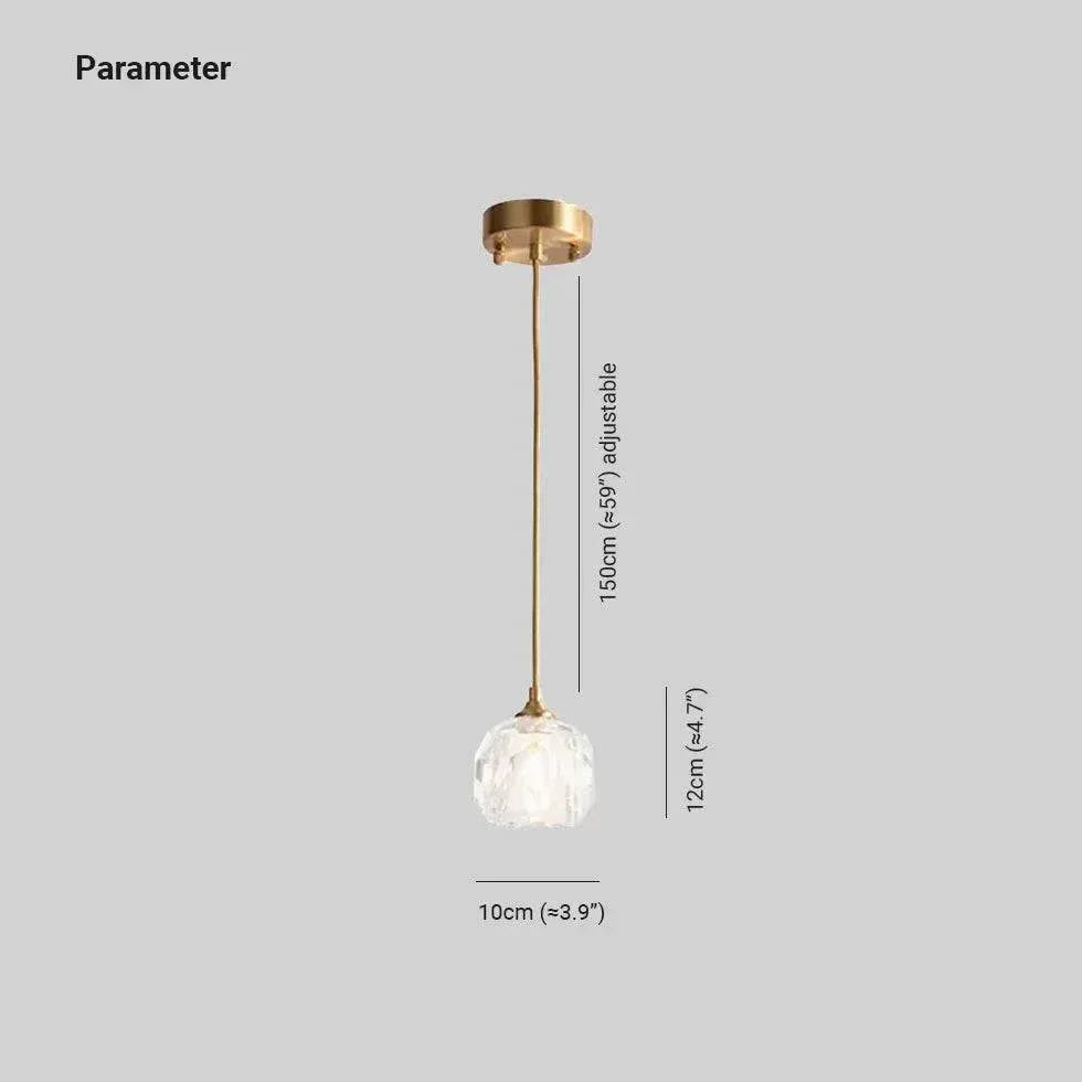 Luminaire Boule Suspension Nordique Cristal Moderne - Clowas.fr