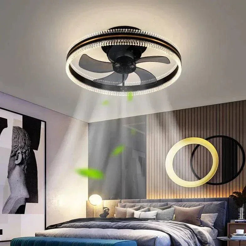 Ventilateur De Plafond Annulaire Bicolore Avec Lumière - Clowas.fr