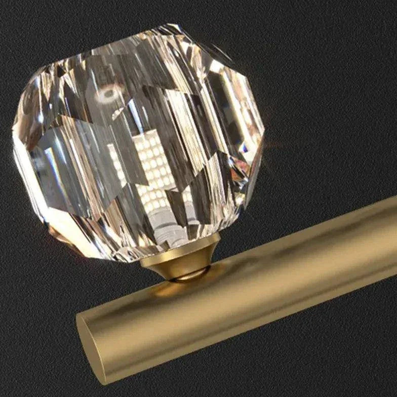 Suspension Linéaire Moderne À Plusieurs Cristaux - Clowas.fr