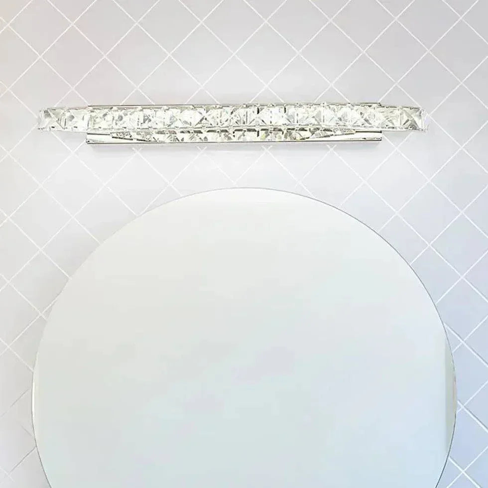 Luminaire Miroir Salle De Bain Lampe Murale Cristal - Clowas.fr