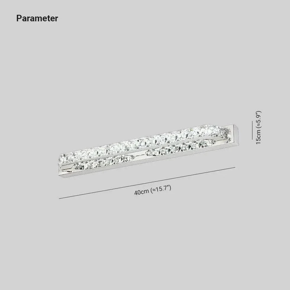 Lampe Murale Toilette Blanc Cristal Salle De Bain - Clowas.fr