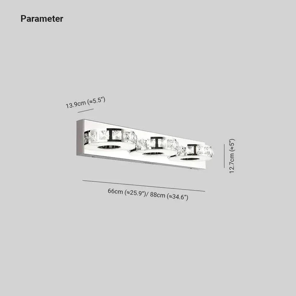 Applique Murale Simple En Cristal Pour Salle De Bain - Clowas.fr