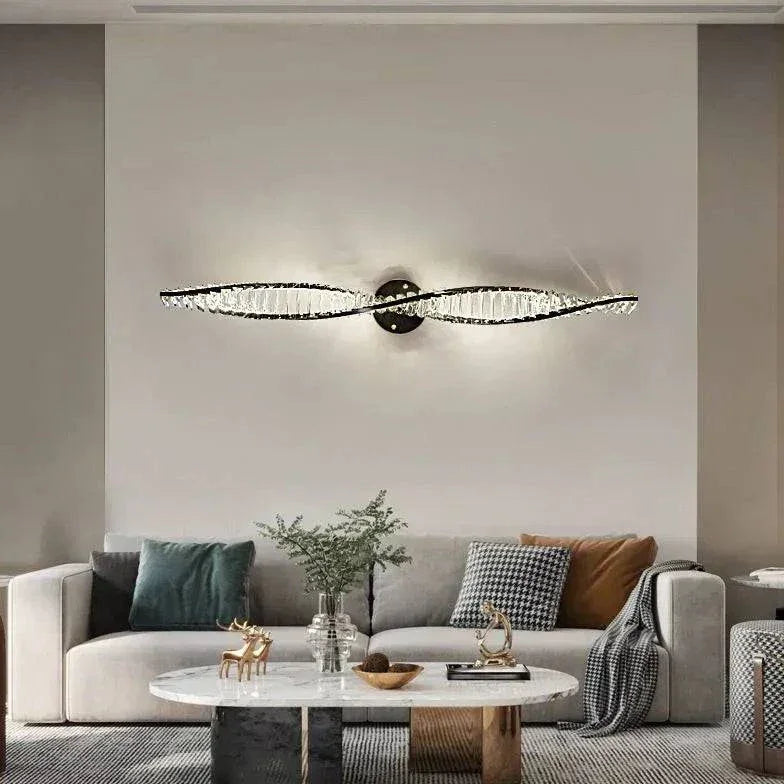 Lampe Murale Chevet Design Cristal Moderne - Clowas.fr