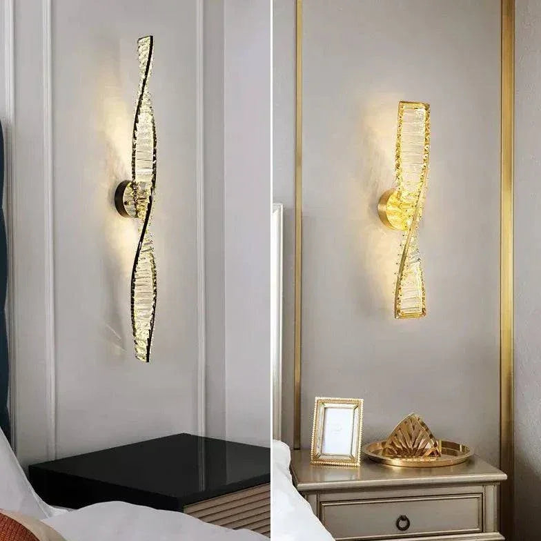 Lampe Murale Chevet Design Cristal Moderne - Clowas.fr