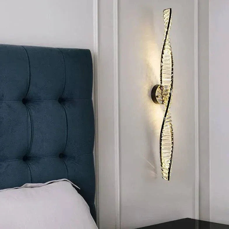 Lampe Murale Chevet Design Cristal Moderne - Clowas.fr