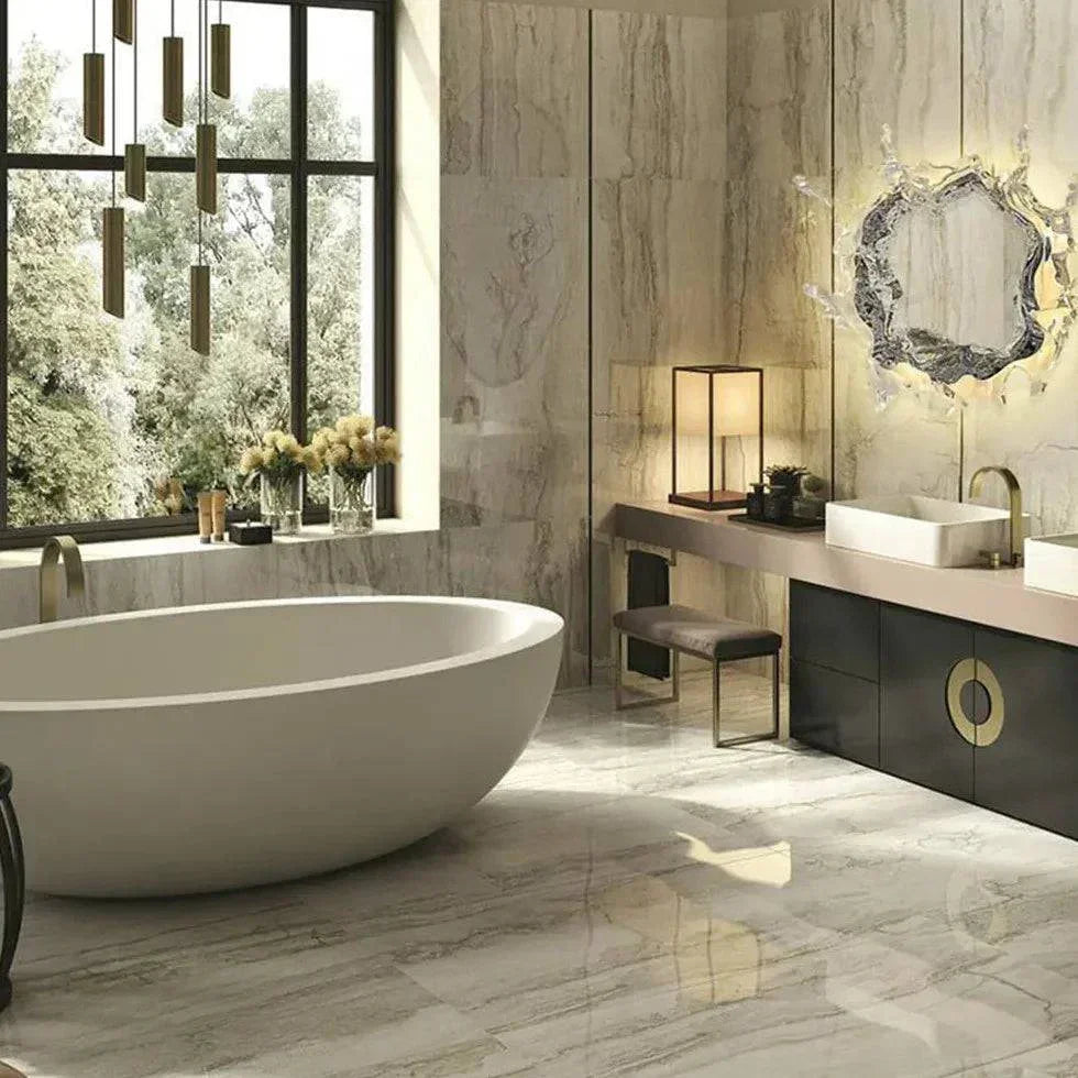 Miroir Moderne À Vagues Pour Salle De Bain - Clowas.fr