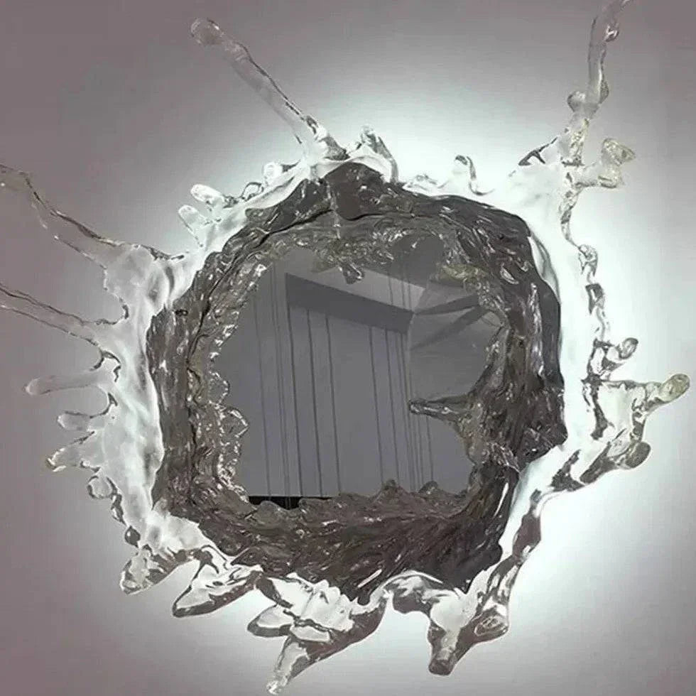 Miroir Moderne À Vagues Pour Salle De Bain - Clowas.fr