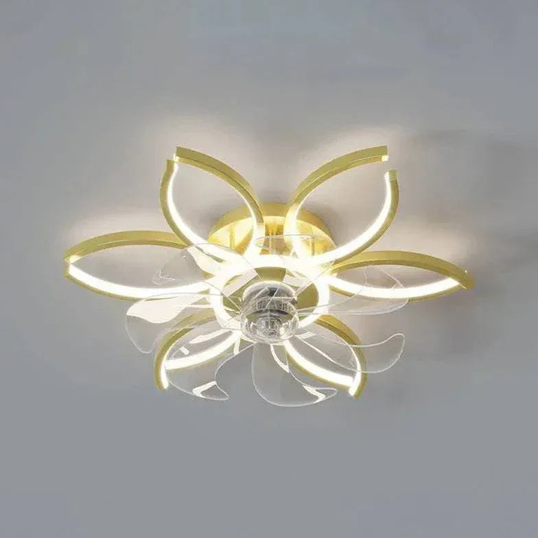 Plafonnier À Ventilateur Intelligent À Led De Conception Nordique - Clowas.fr