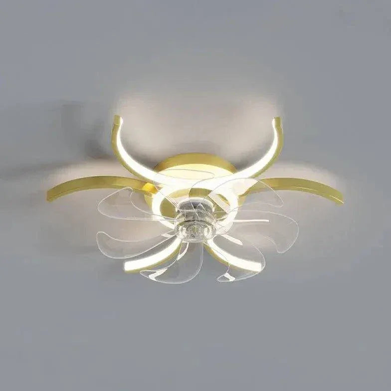 Plafonnier À Ventilateur Intelligent À Led De Conception Nordique - Clowas.fr