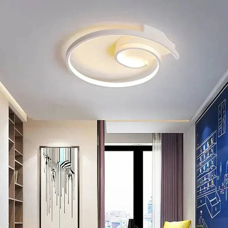 Plafonnier Led Créatif Au Design Simple Rond - Clowas.fr