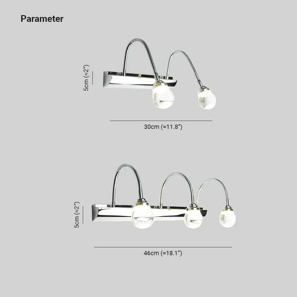 Applique Murale Argentée À Double Ressort - Clowas.fr