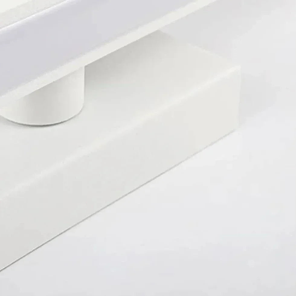 Applique Miroir De Salle De Bain Simple Blanche - Clowas.fr