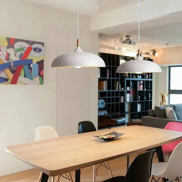 Lustre Rond Plat Design Moderne Nordique - Clowas.fr