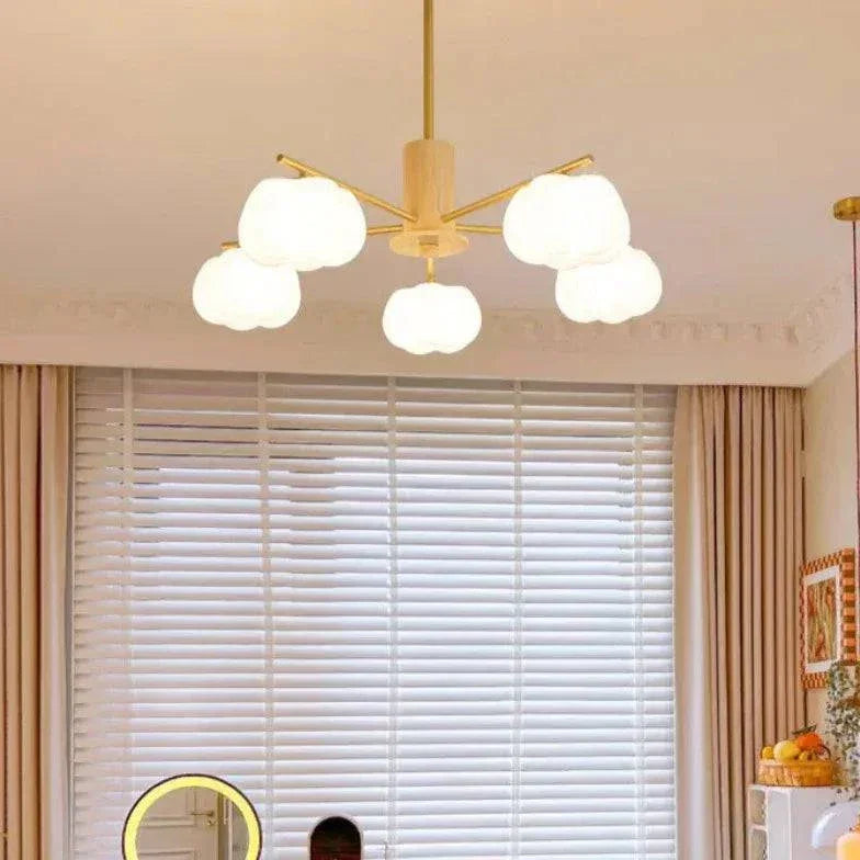 Lustre De Salon En Bois En Forme De Nuage - Clowas.fr