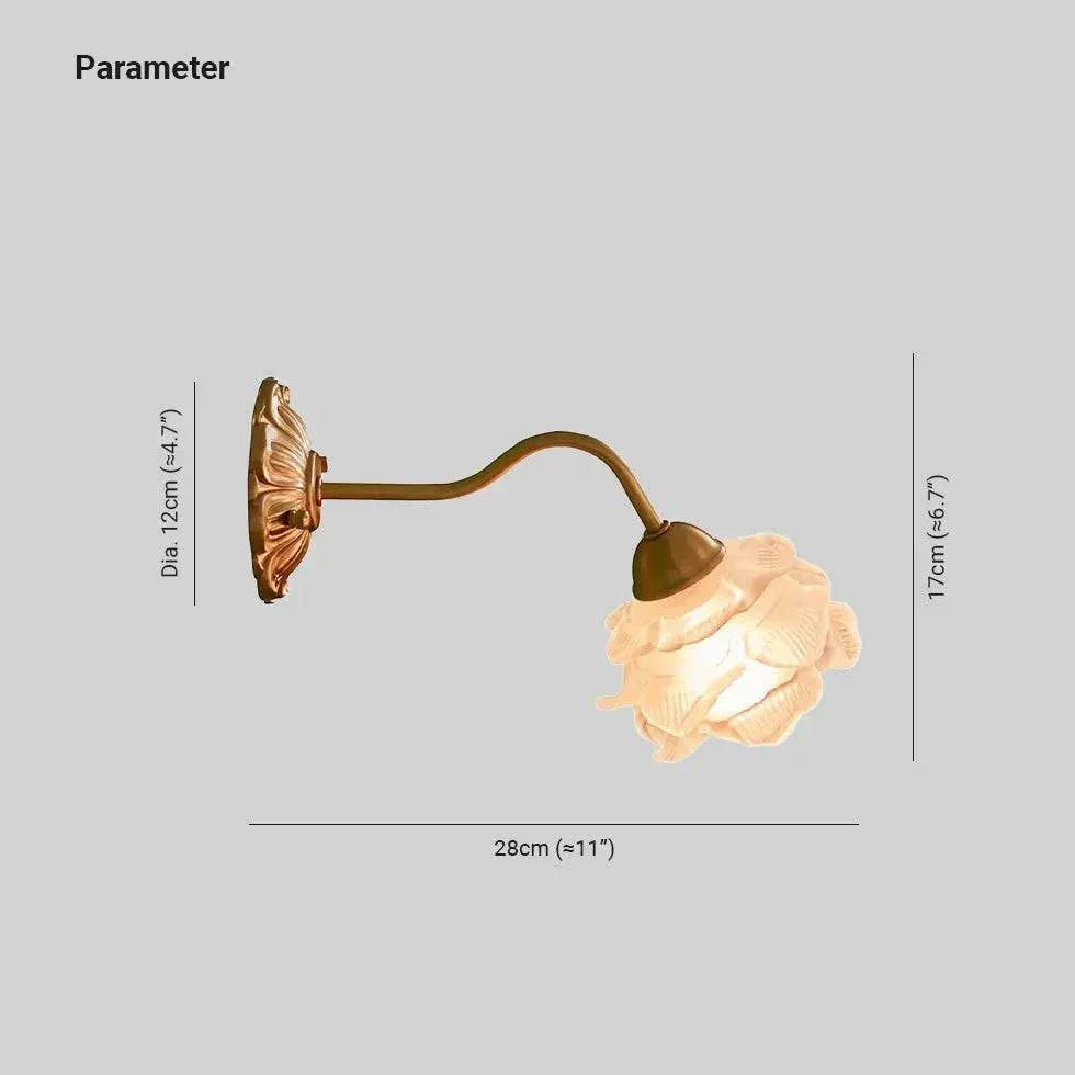 Lampe De Lecture De Chambre À Coucher Vintage En Laiton Massif - Clowas.fr