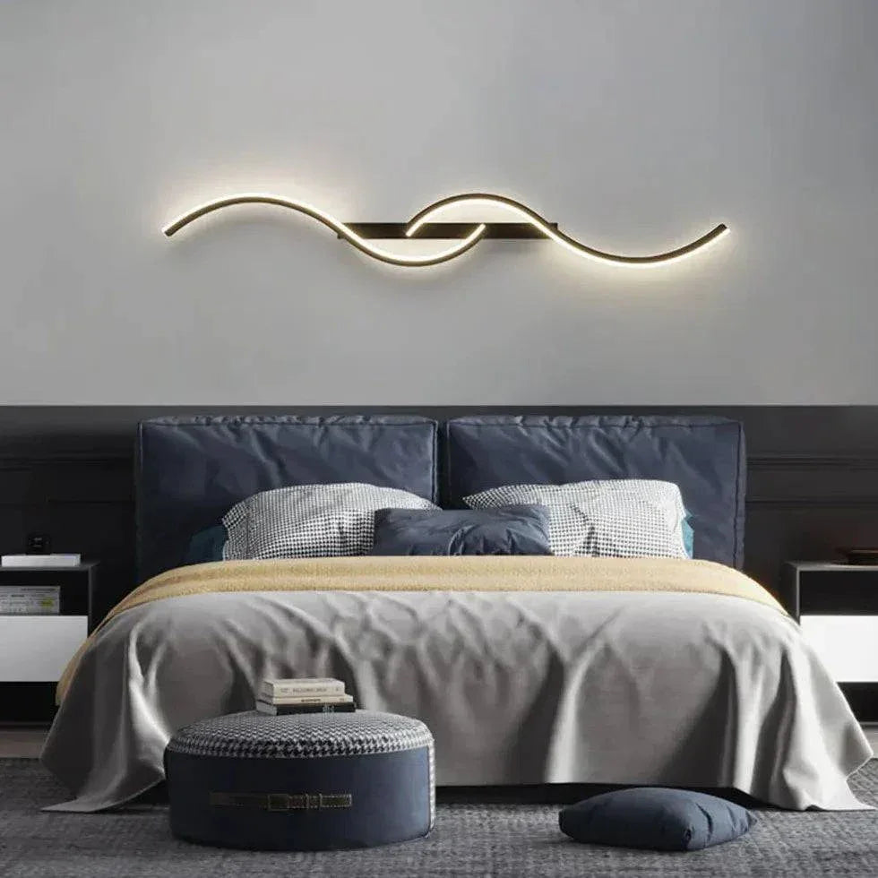 Applique Murale Led Ondulée Pour Chambre - Clowas.fr